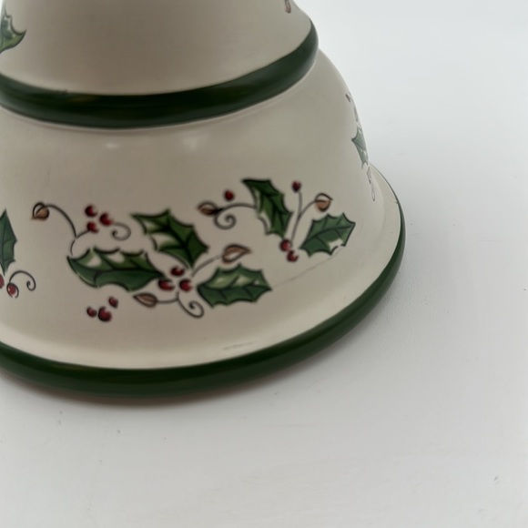 Holly Holiday Candle Holder Pillar or Taper - Picture 12 of 16